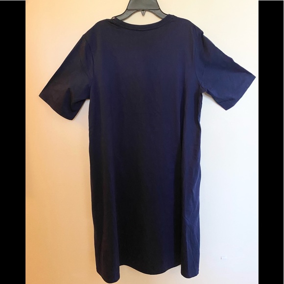 Uniqlo Womens Mercerized Cotton 1/2 sleeve A line t-shirt dress (NEW WITH TAGS) - Picture 4 of 14